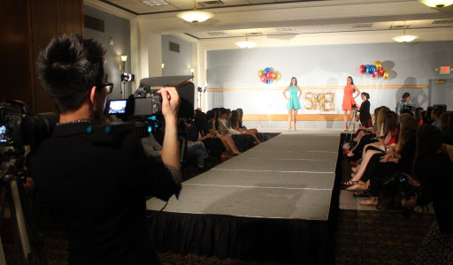 Photo of a runway fashion show
