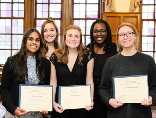 Scholarship recipients.