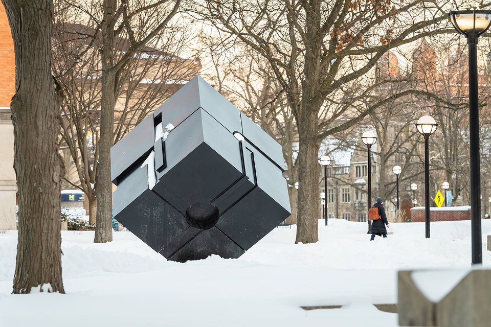 The Cube in the winter
