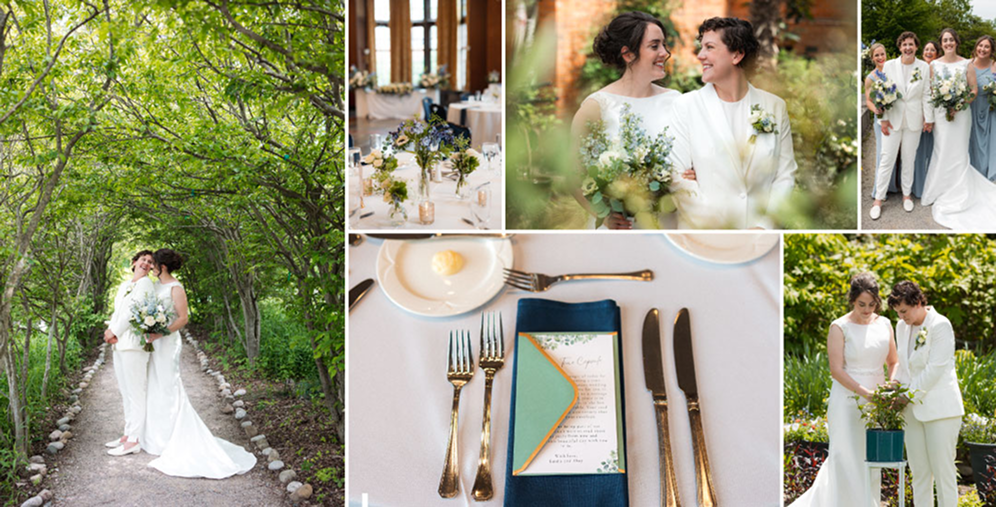 Collage of Pictures from Shay and Emma Callewaert's Wedding