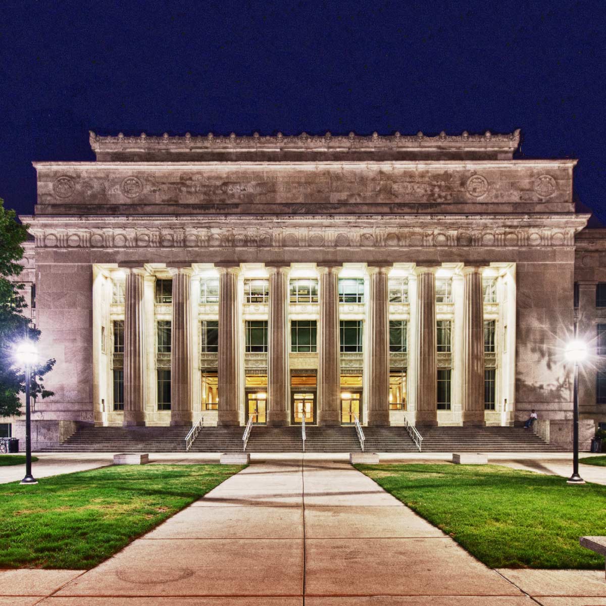 Outside view of Rackham building.