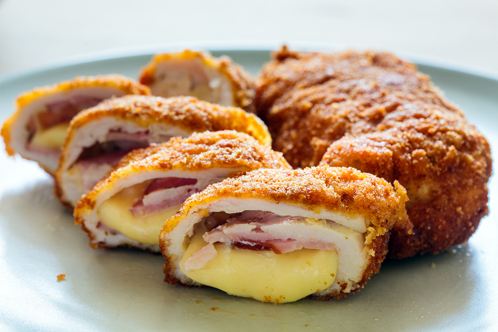 Chicken Cordon Bleu with Beurre Blanc Mustard Honey