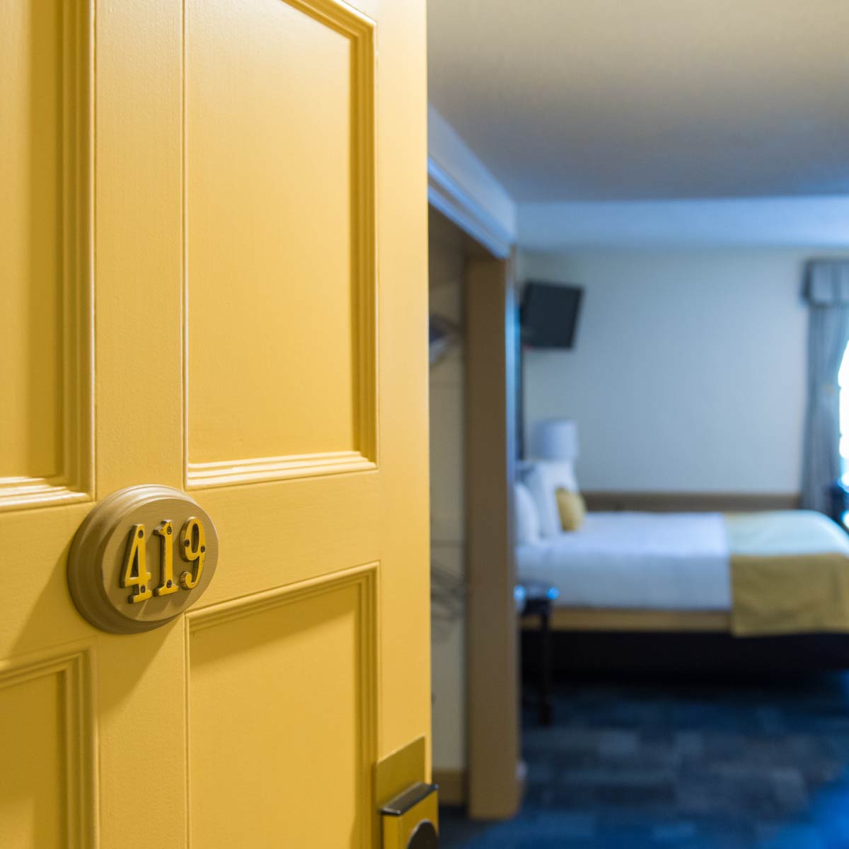 A room at the Michigan League Inn.