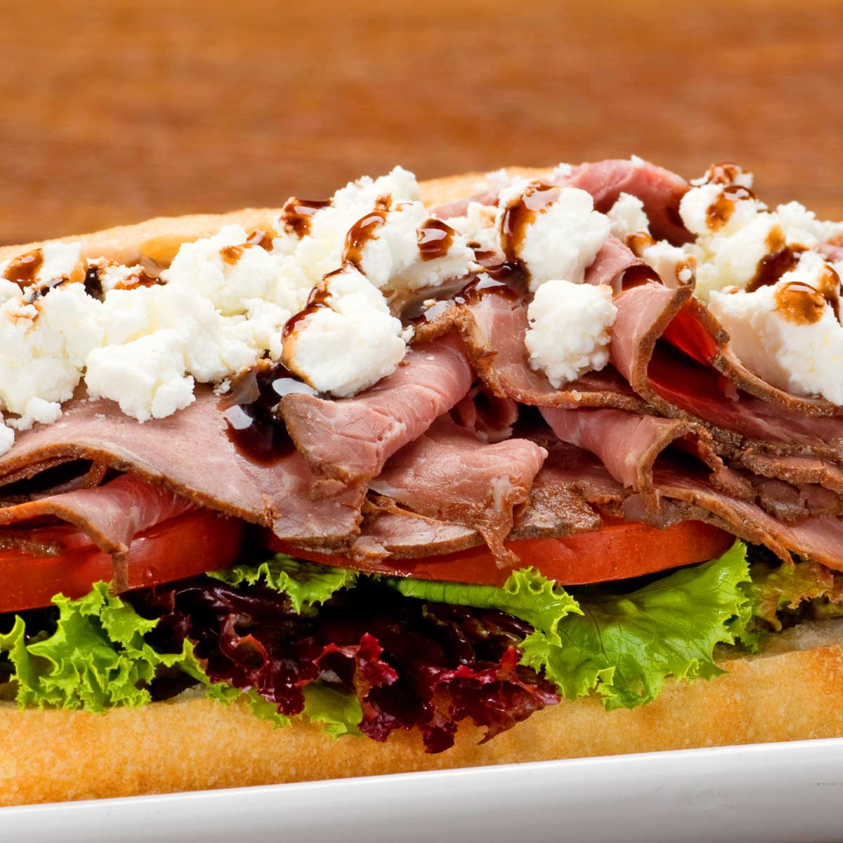 A sub sandwich served in the dining hall.